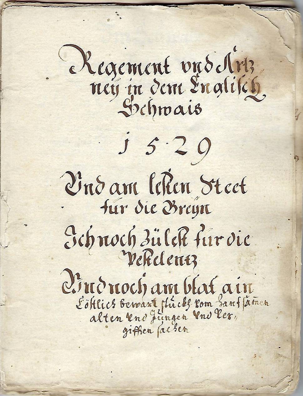 Anno 1529 – der „Englische Schweiß“ in Wien, die Türken um Wien | Wiener  Medizinische Wochenschrift