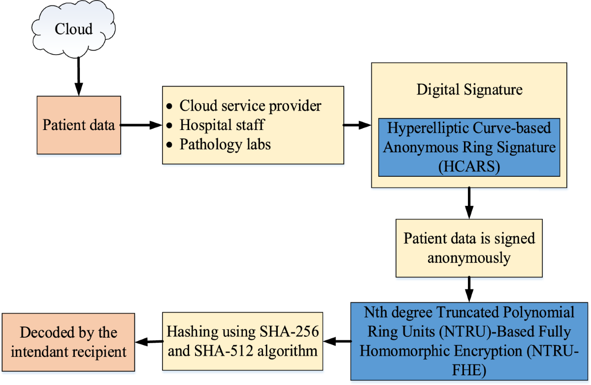 An anonymous authentication with blockchain assisted ring-based homomorphic  encryption for enhancing security in cloud computing | Cluster Computing