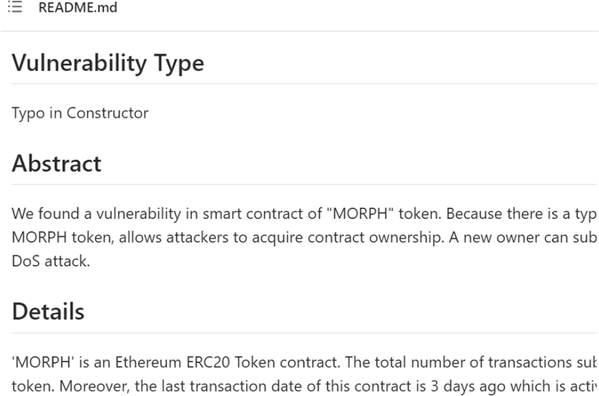 A fly in the ointment: an empirical study on the characteristics of Ethereum  smart contract code weaknesses | Empirical Software Engineering