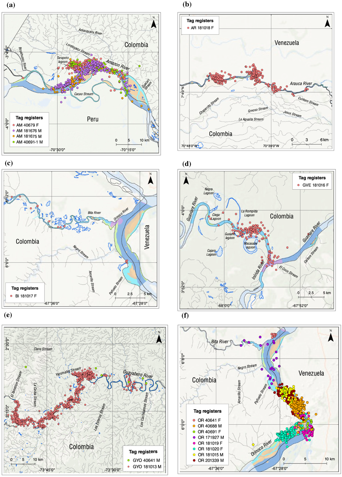 Identifying habitat preferences and core areas of Amazon River dolphin  activity using spatial ecology analysis | Landscape Ecology