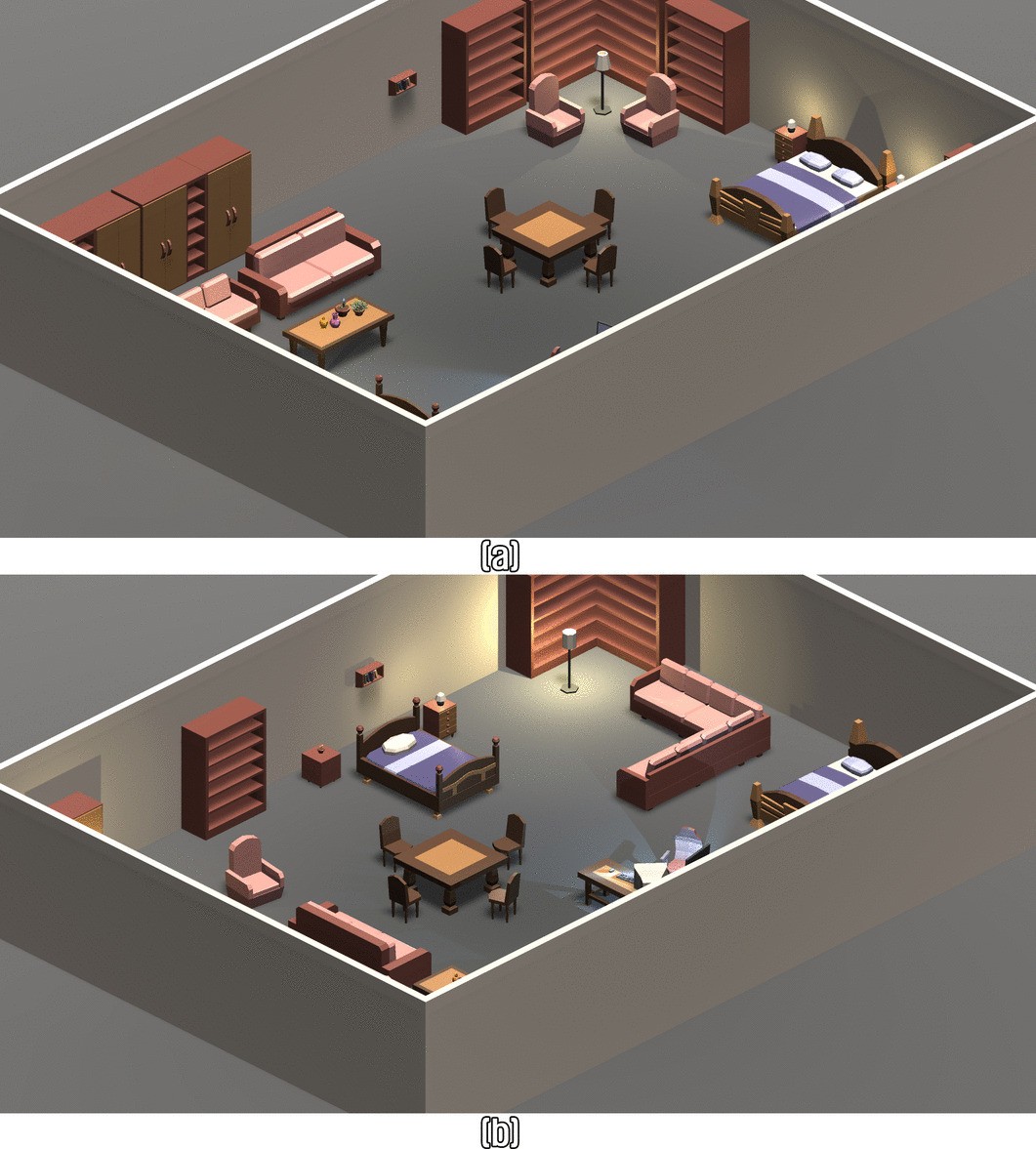 Improved object arrangement and layout design considering interaction for  indoor scene synthesis in immersive virtual reality | Multimedia Tools and  Applications