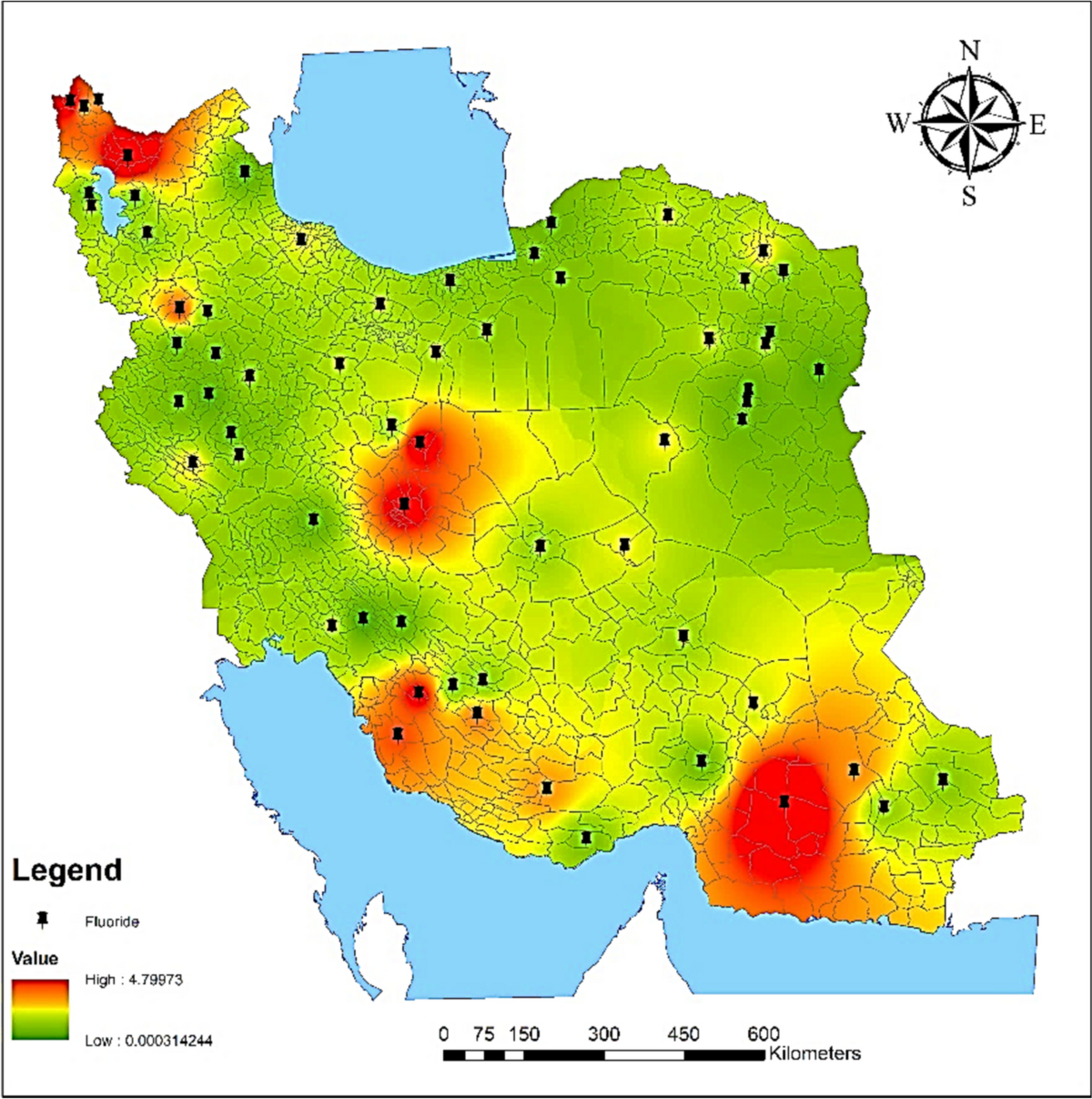 A Systematic Review on Fluoride Contamination in Water Resources of Iran  from 2016 to 2023: Spatial Distribution and Probabilistic Risk Assessment  (Monte Carlo Simulation) | Biological Trace Element Research