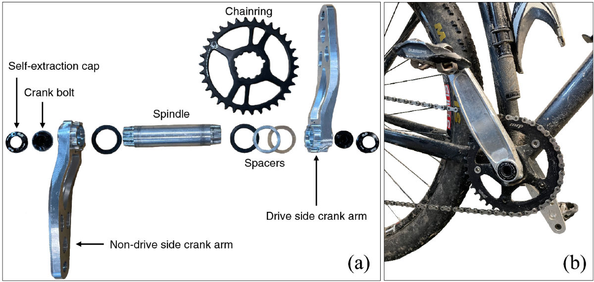 Bucklos Crankset Bike Crank Arm Set Mountain Bike Crank Arm Set