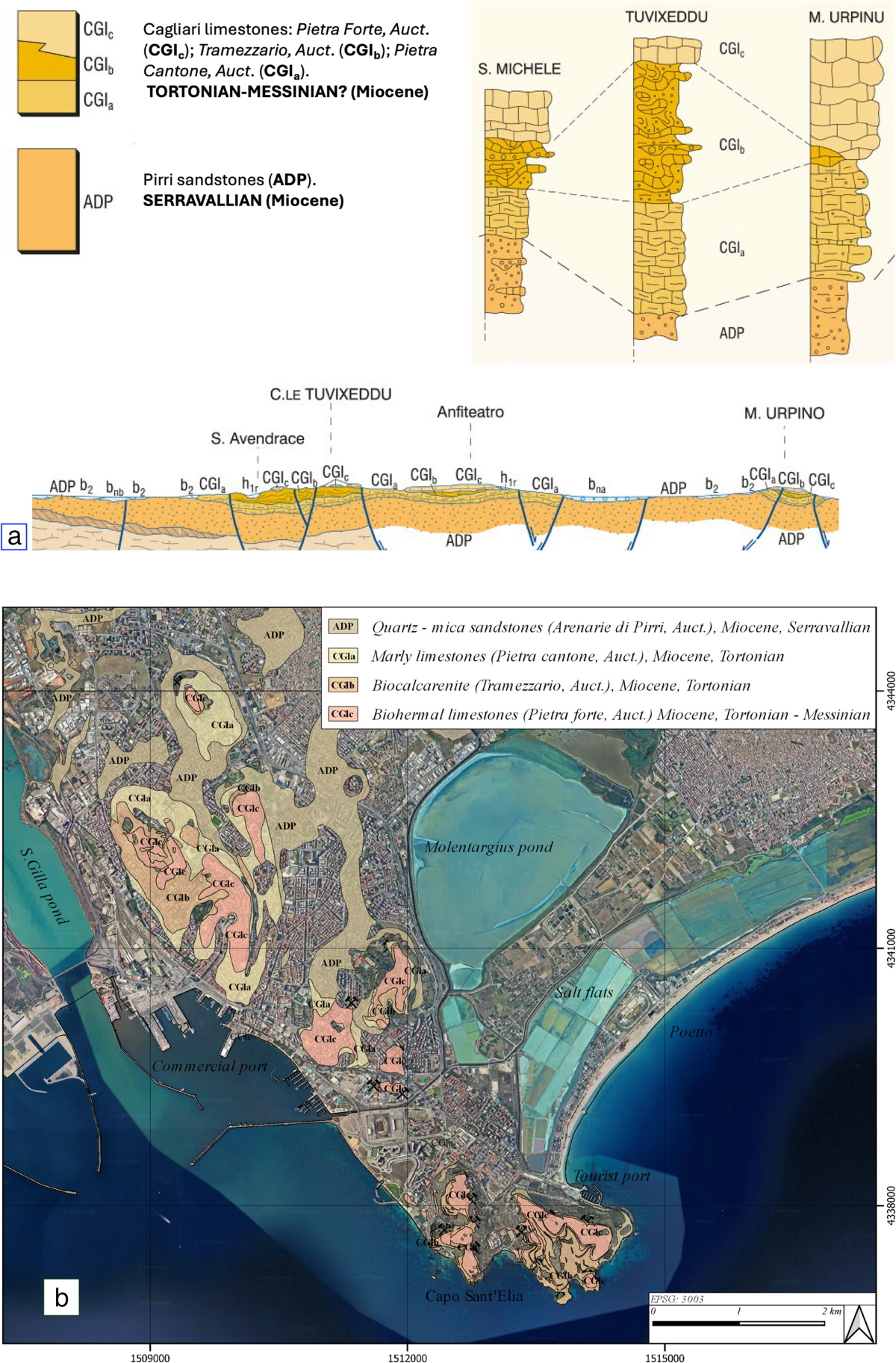 Virtutes Materiae: Cagliari, the City of Stone. Innovative Geo-tourist  Itineraries Promoting the Use of Stone Resources Throughout Time |  Geoheritage, image size:1200x1825