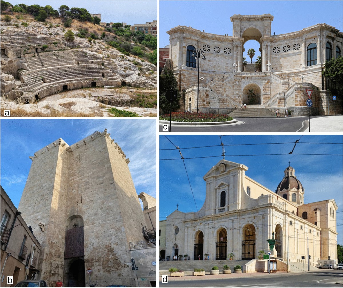 Virtutes Materiae: Cagliari, the City of Stone. Innovative Geo-tourist  Itineraries Promoting the Use of Stone Resources Throughout Time |  Geoheritage, image size:1200x1009