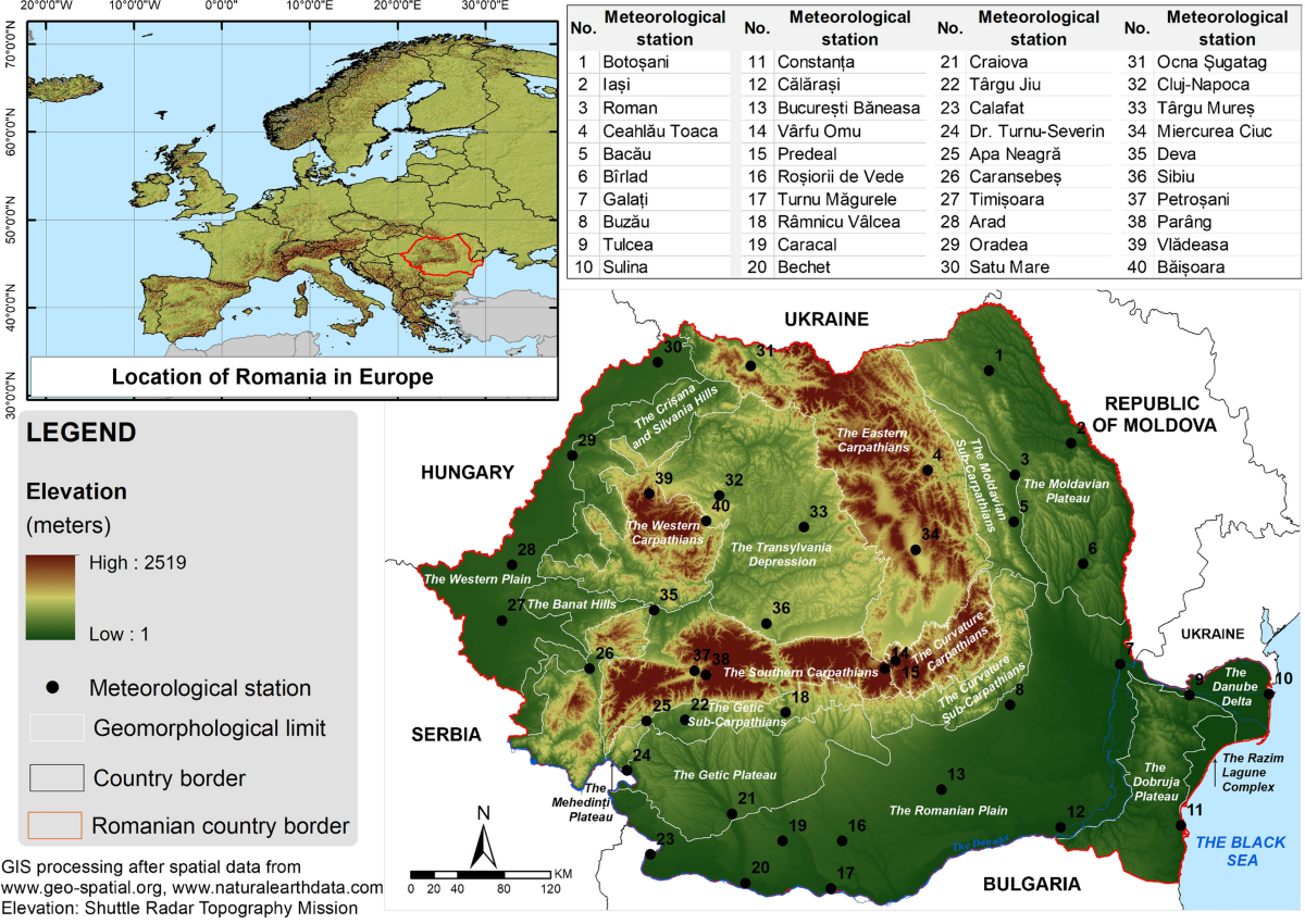 Thermal continentality in Romania (period 1961–2018) | Arabian Journal of  Geosciences