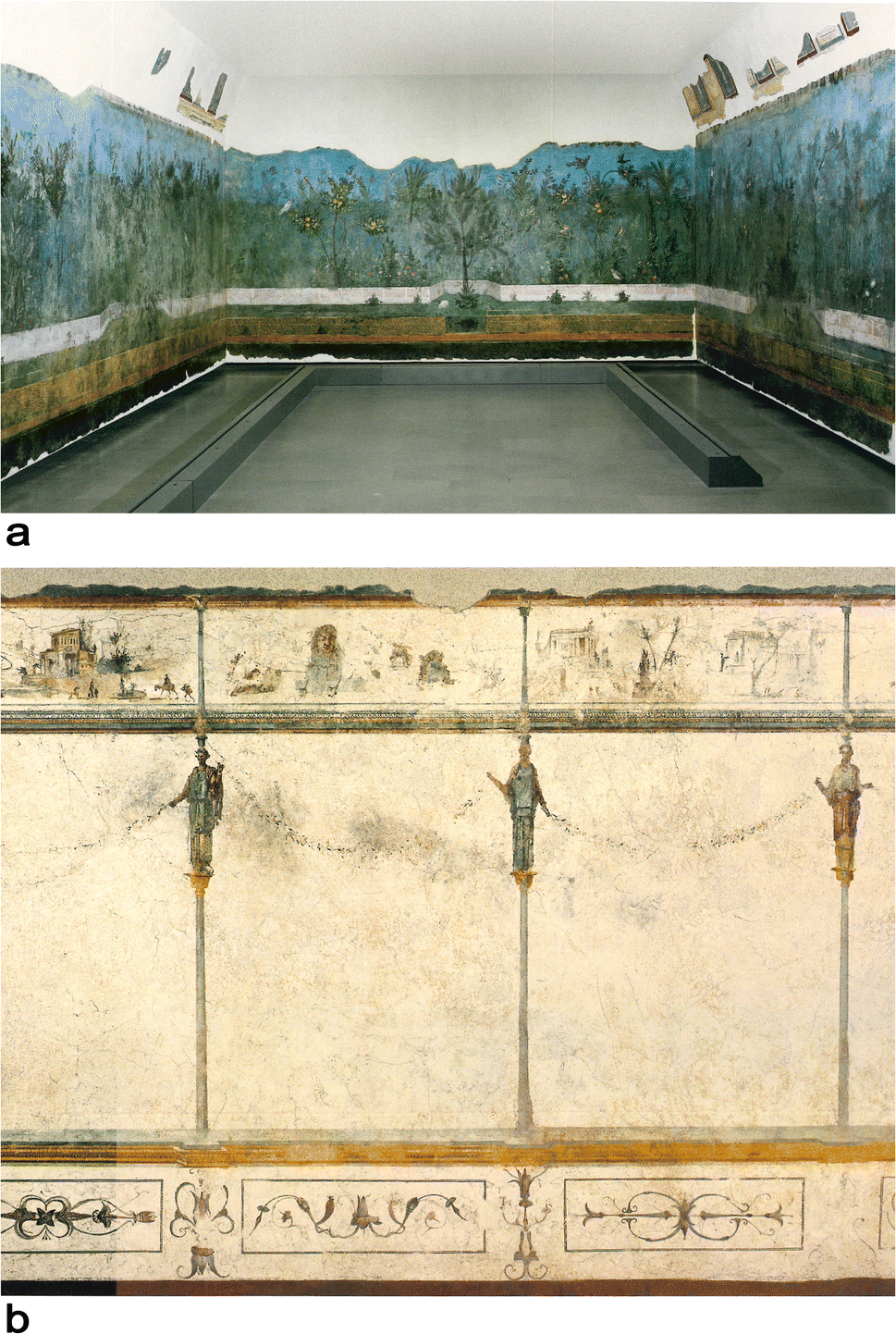Wall paintings through the ages: the roman period—Republic and early Empire  | Archaeological and Anthropological Sciences, image size:969x1442