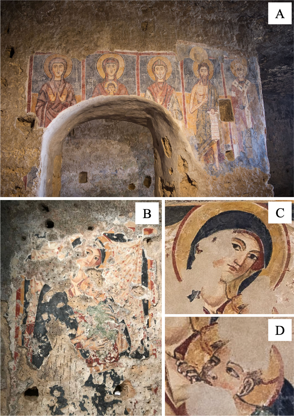 Multi-analytical study of the medieval wall paintings from the rupestrian  church Grotta del Crocifisso at Lentini (eastern Sicily): new evidence of  the use of woad (Isatis tinctoria) | Archaeological and Anthropological  Sciences, image size:1200x1698