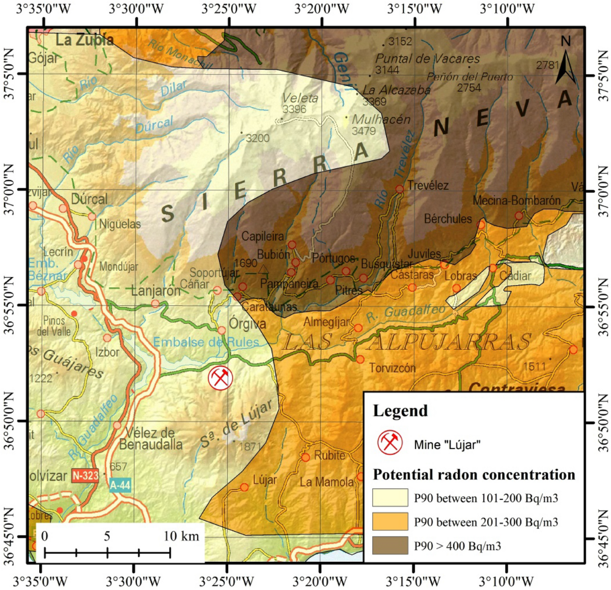 Are fluorite mines prone to high concentrations of radon gas inside? The  case of the Lújar mine in Órgiva (Granada, Southeast Spain) |  Euro-Mediterranean Journal for Environmental Integration