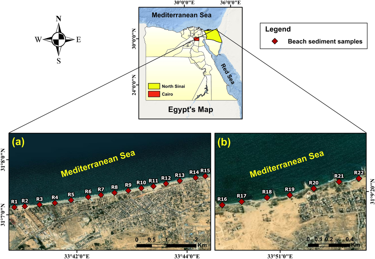 Contamination and sediment quality evaluation of toxic metals enrichment in  heavy mineral-rich beach sands of Arish City, Northeastern Egypt |  Euro-Mediterranean Journal for Environmental Integration