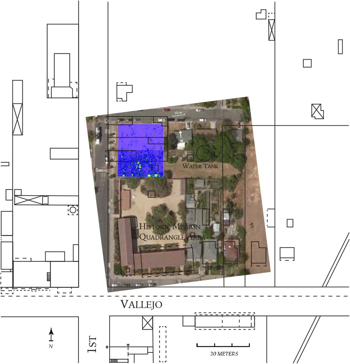 Geophysical Investigation of Mission San Francisco Solano, Sonoma,  California | Historical Archaeology
