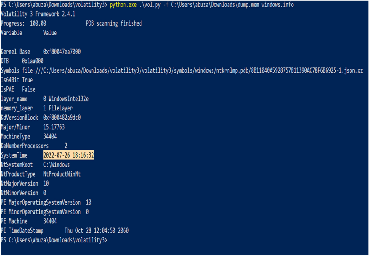 An Efficient Tactic for Analysis and Evaluation of Malware Dump File Using  the Volatility Tool | SN Computer Science