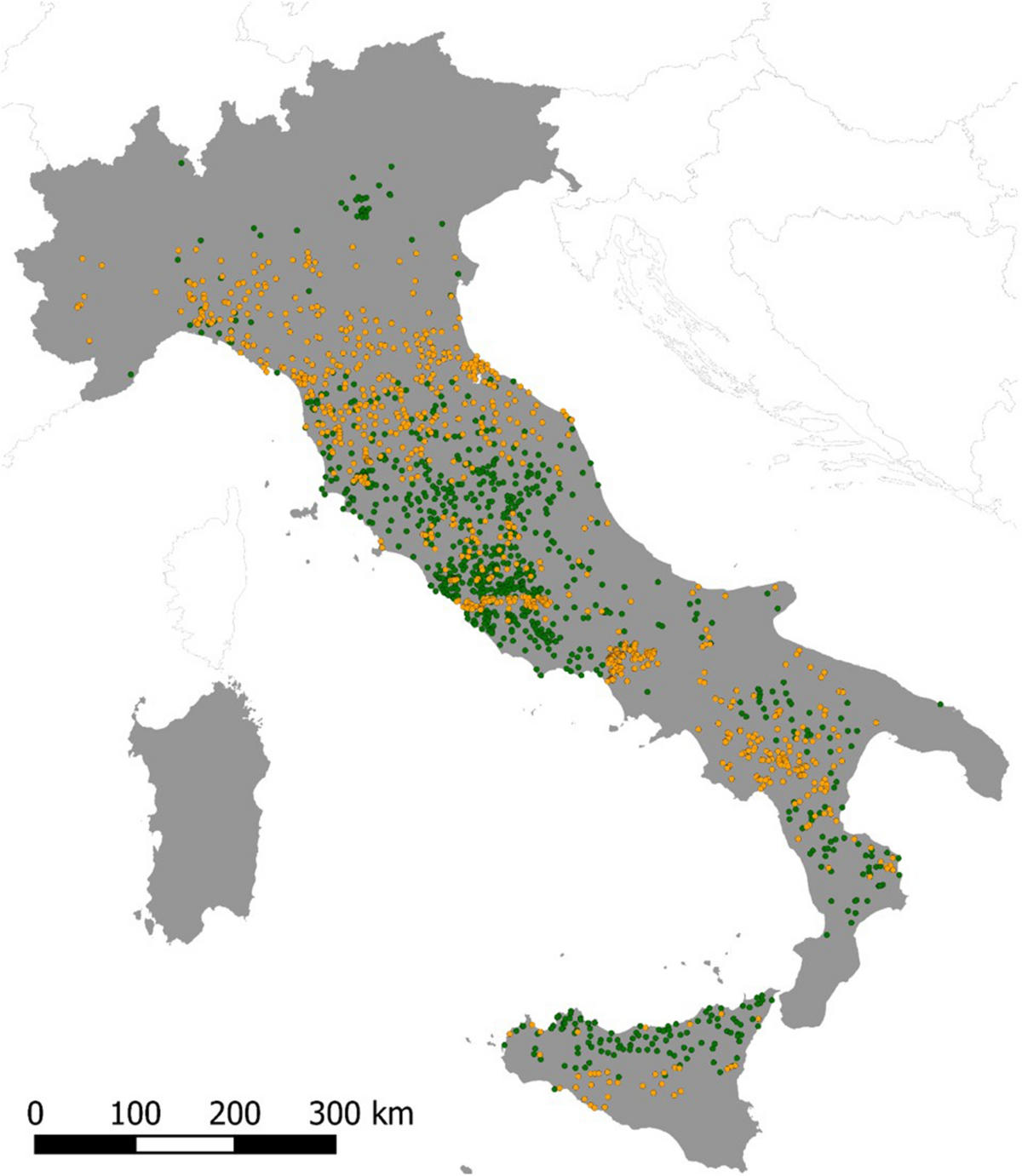 How the South was won: current and potential range expansion of the crested  porcupine in Southern Italy | Mammalian Biology, image size:1200x1381