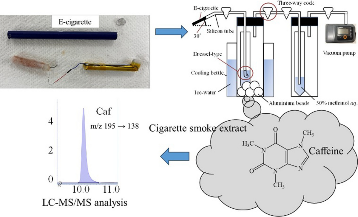 LC–MS/MS analysis of components in smoke from e-cigarettes that use guarana  extract as the caffeine source | Analytical Sciences