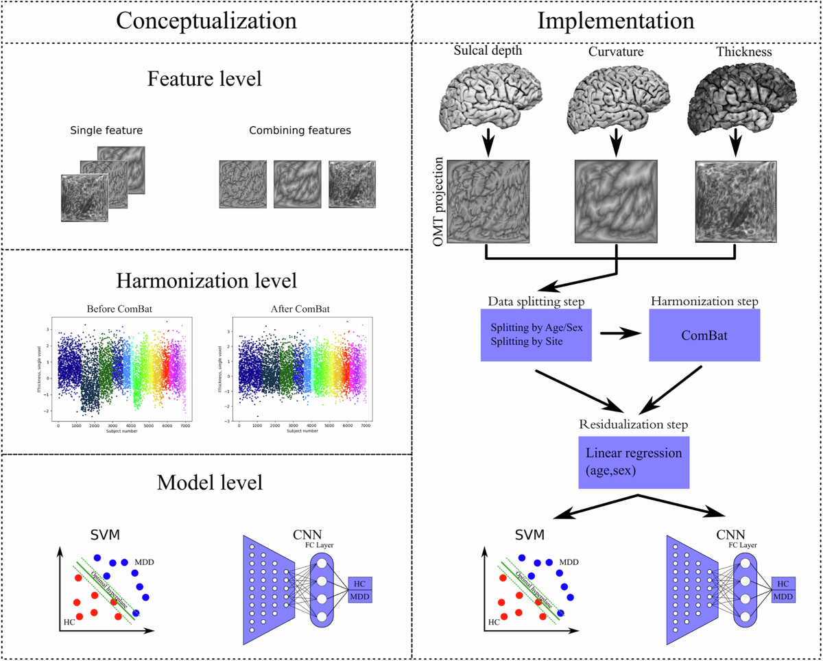 Classification of major depressive disorder using vertex-wise brain sulcal  depth, curvature, and thickness with a deep and a shallow learning model |  Molecular Psychiatry
