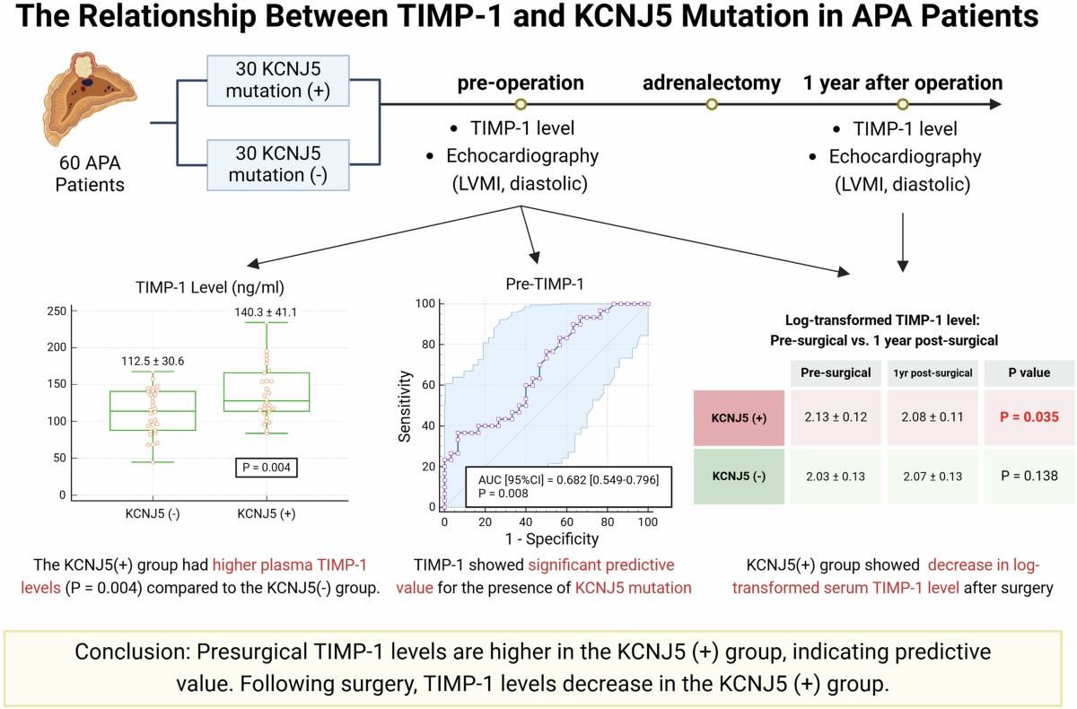 The relationship between tissue inhibitor of metalloproteinases-1 and KCNJ5  mutation in aldosterone-producing adenoma patients | Hypertension Research