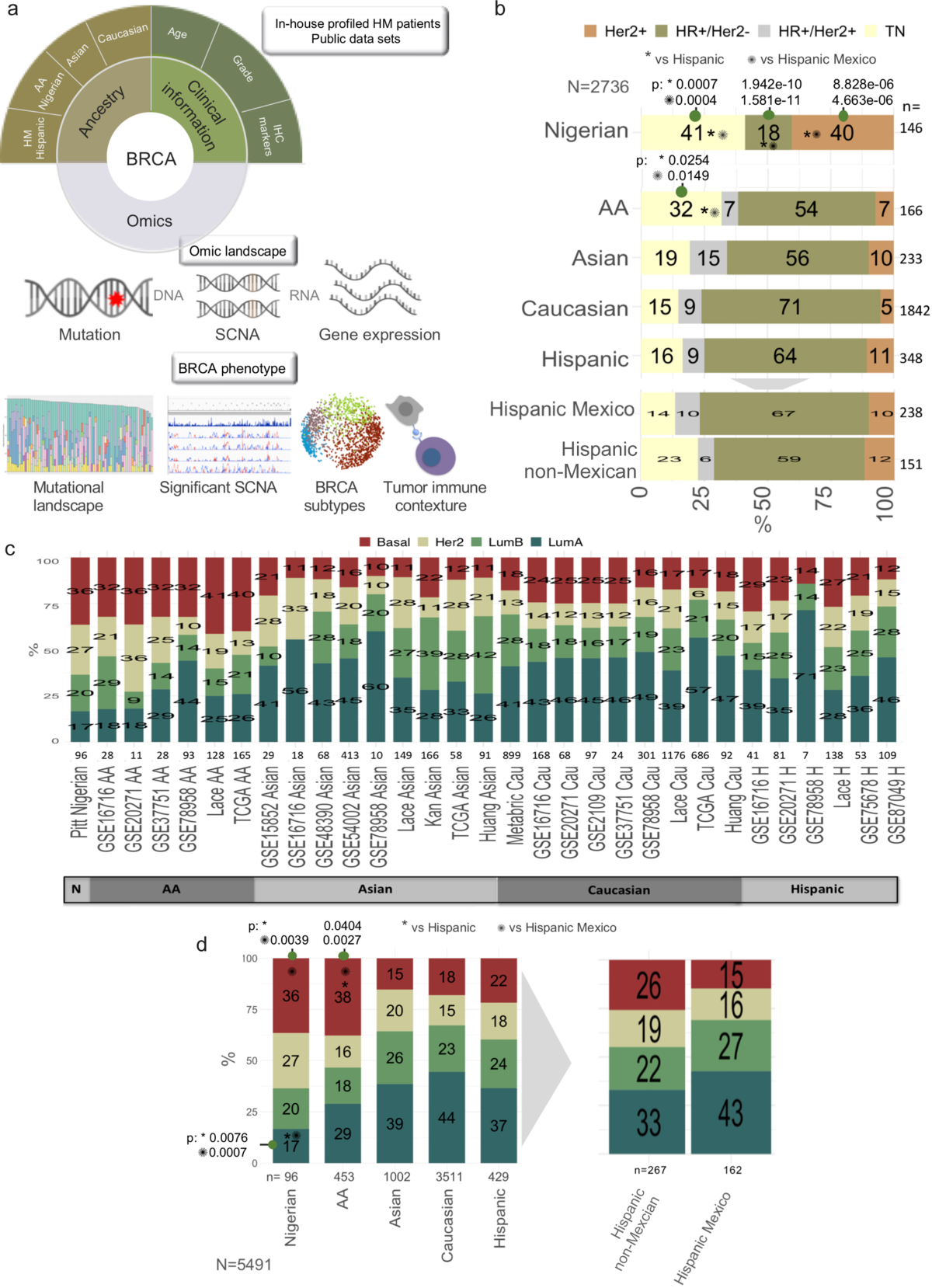 Comprehensive omic characterization of breast cancer in Mexican-Hispanic  women | Nature Communications