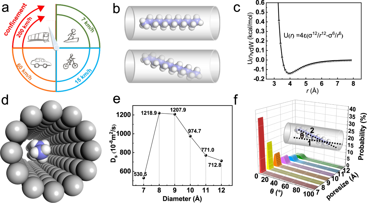 Hyperloop-like diffusion of long-chain molecules under ...
