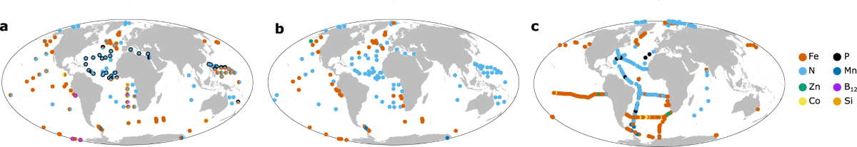 Global analysis of ocean phytoplankton nutrient limitation reveals