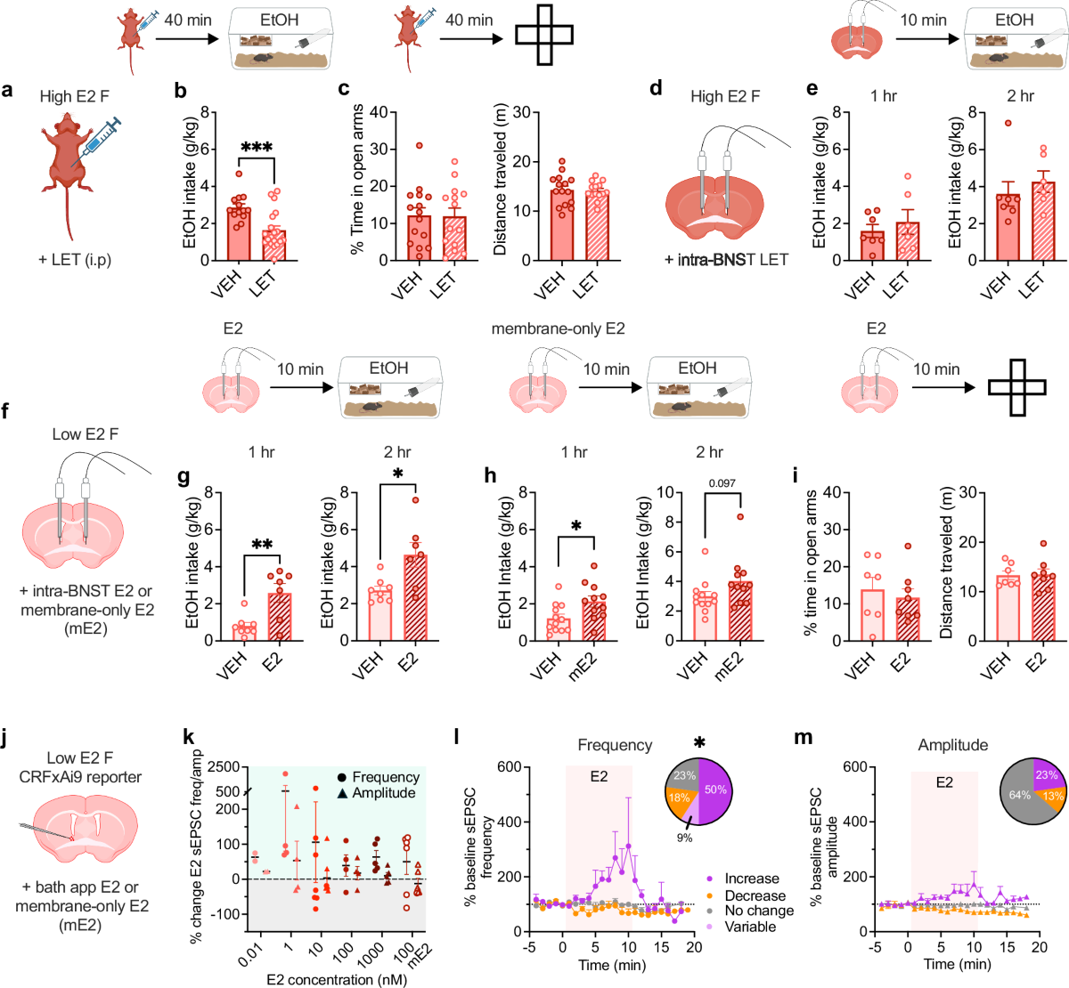 Rapid nongenomic estrogen signaling controls alcohol drinking behavior in  mice | Nature Communications
