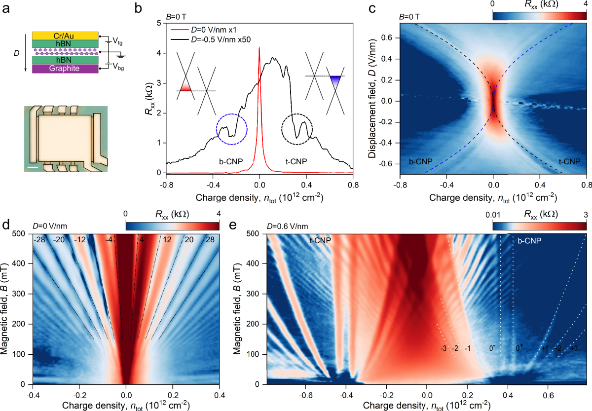 Milli-Tesla quantization enabled by tuneable Coulomb screening in large-angle twisted graphene | Nature Communications
