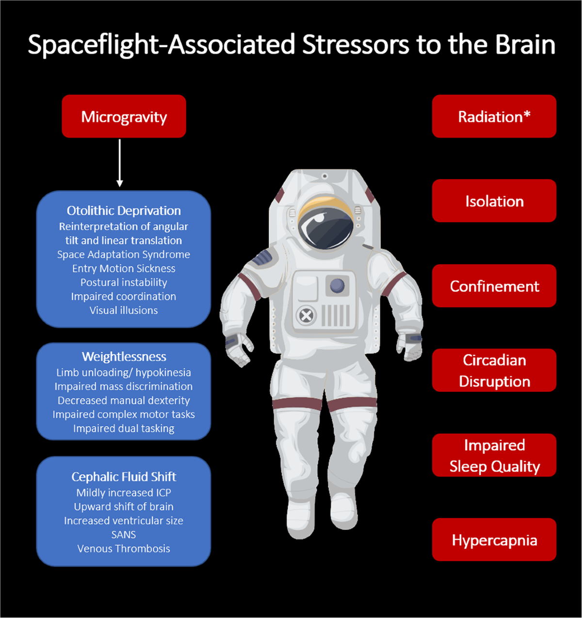 A review of alterations to the brain during spaceflight and the potential  relevance to crew in long-duration space exploration | npj Microgravity