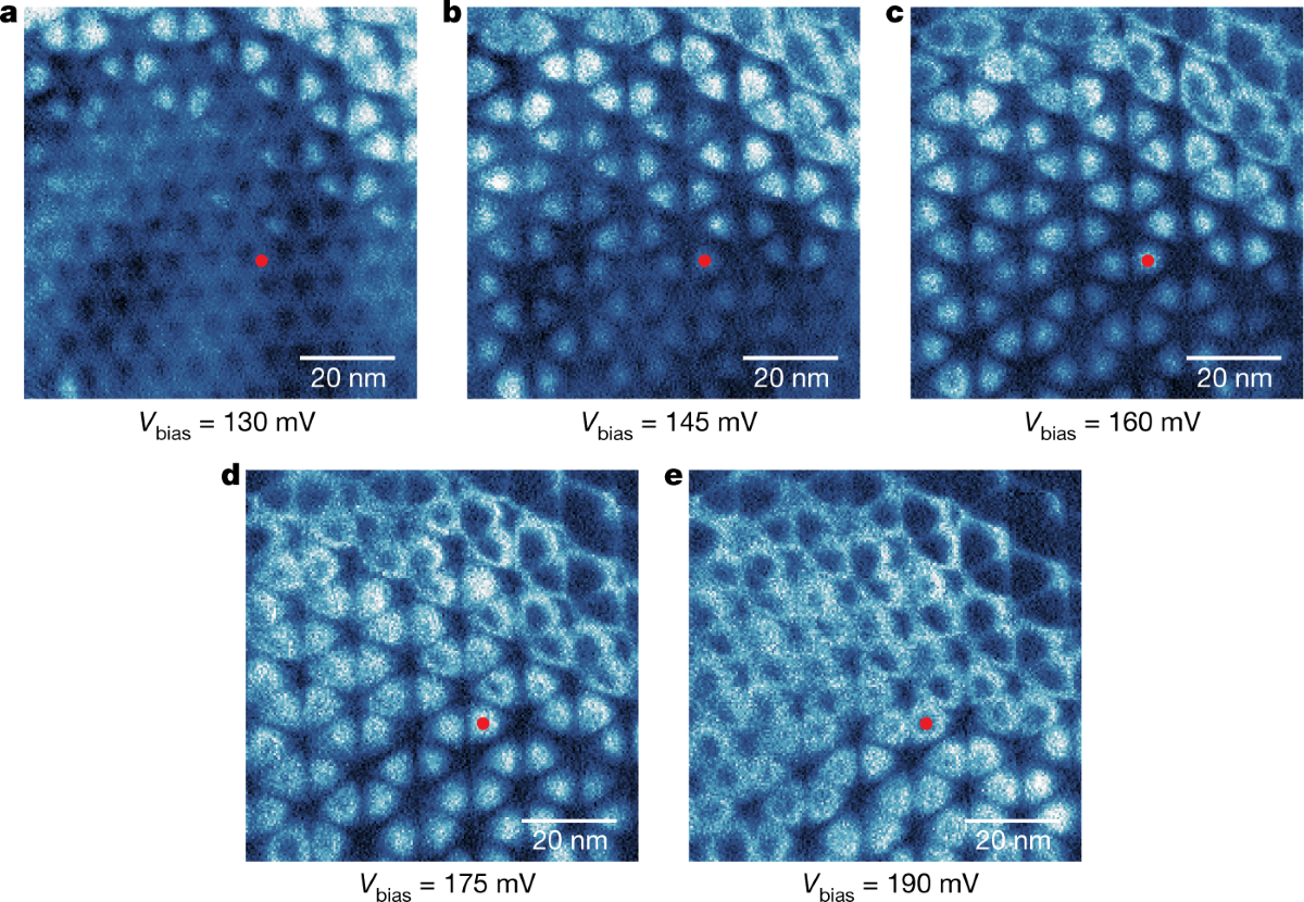Bias-dependent scanning tunnelling measurements of two thirds filled moire Wigner crystal