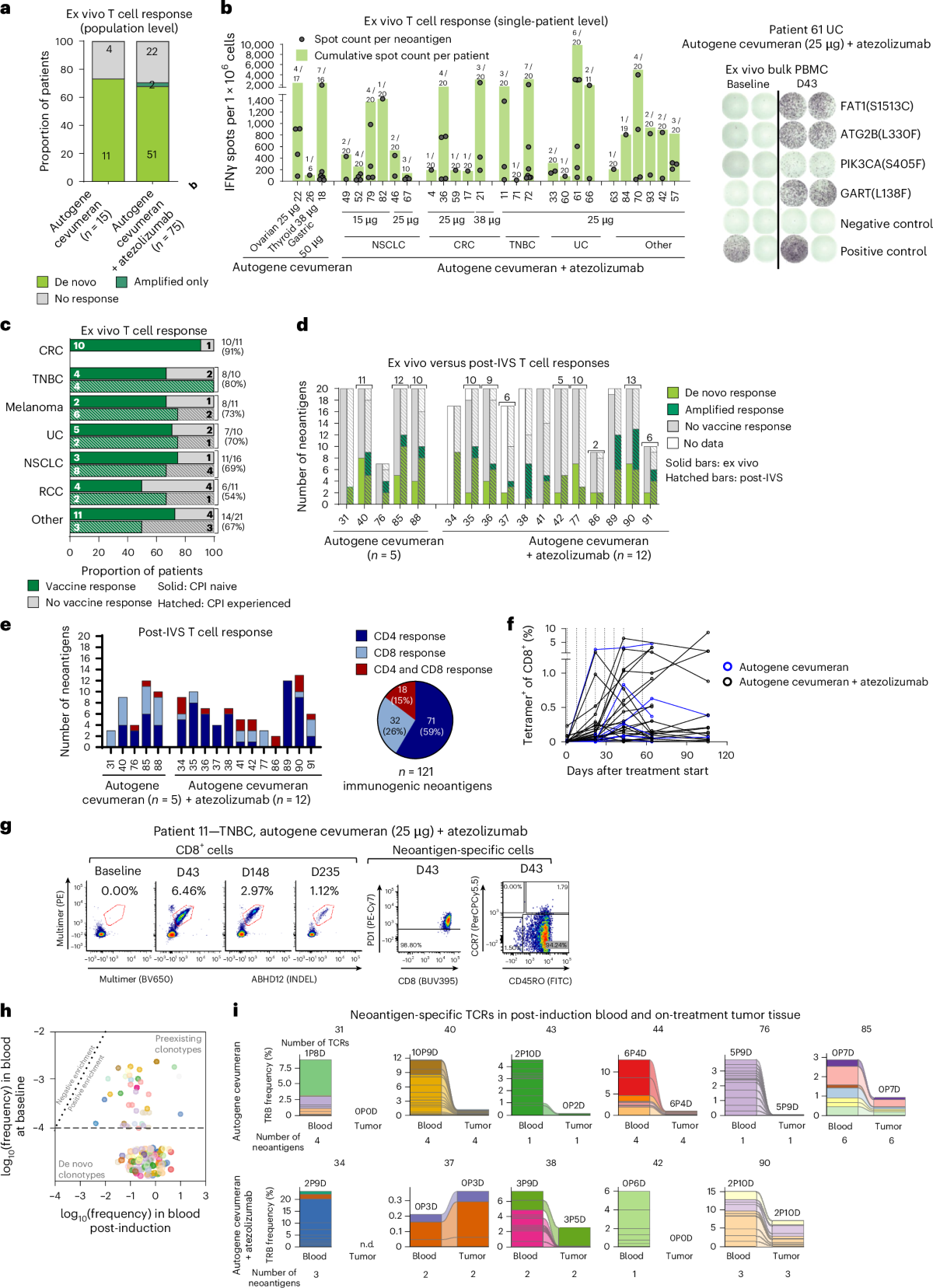 Autogene cevumeran with or without atezolizumab in advanced solid tumors: a  phase 1 trial | Nature Medicine