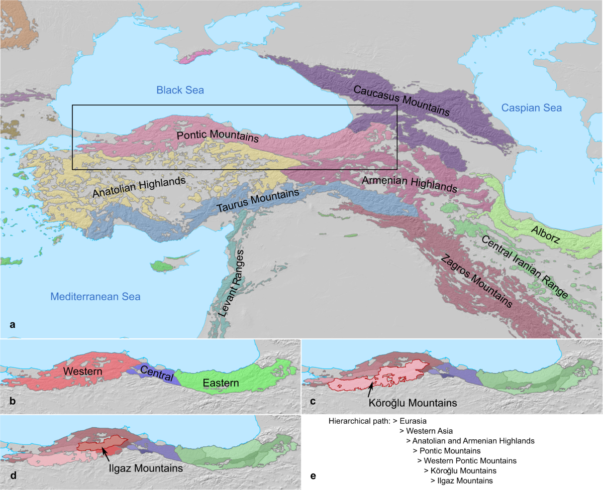 A hierarchical inventory of the world's mountains for global comparative  mountain science | Scientific Data, image size:1200x976