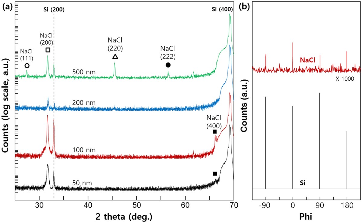 Water-Soluble Epitaxial NaCl Thin Film for Fabrication of Flexible Devices  | Scientific Reports