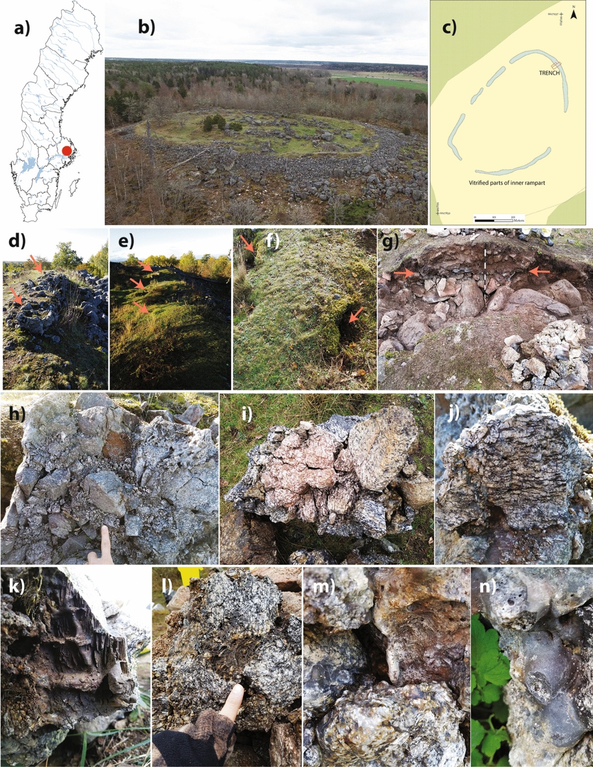 Reproduction of melting behavior for vitrified hillforts based on  amphibolite, granite, and basalt lithologies | Scientific Reports