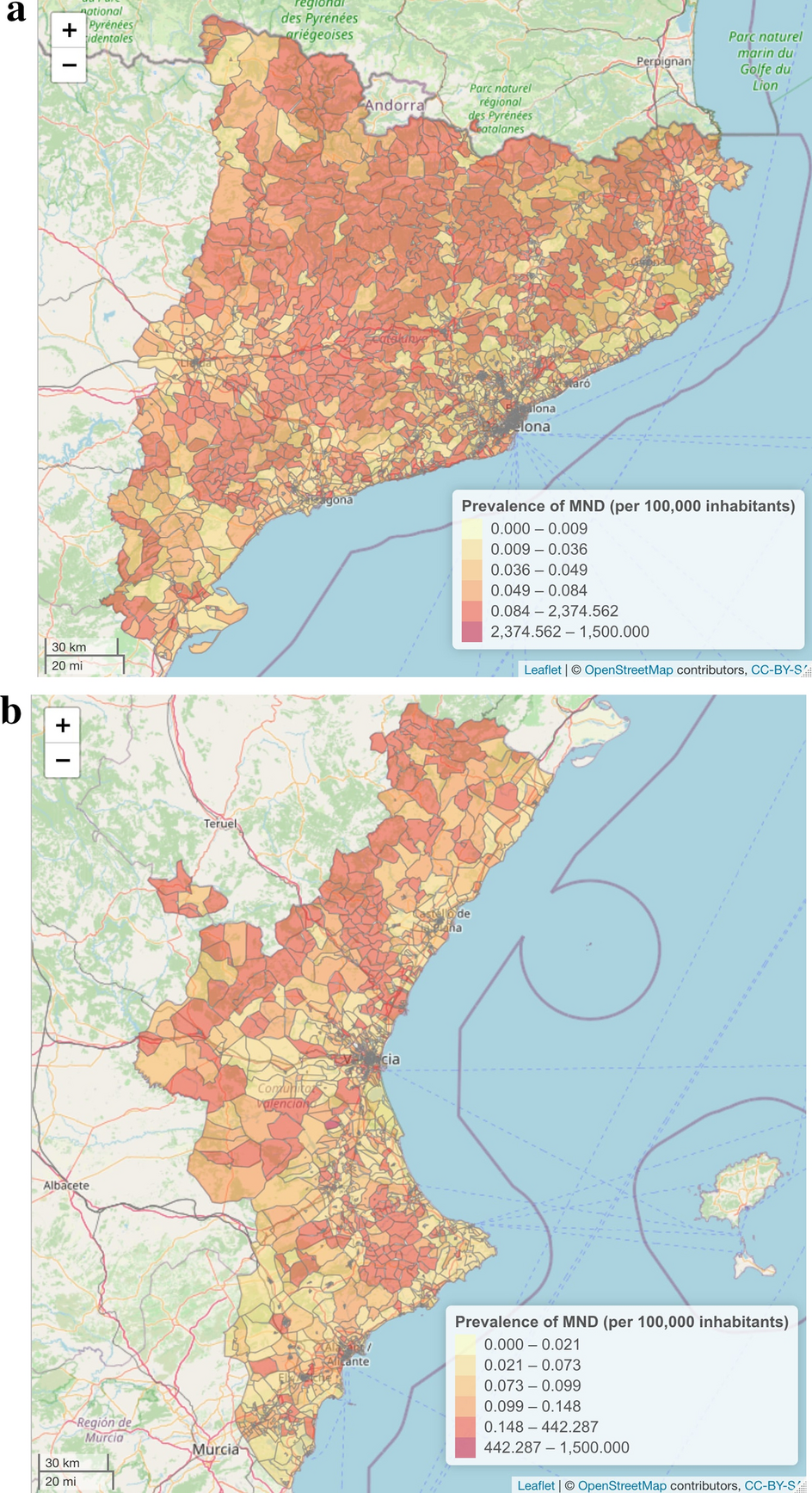 Estimation of the prevalence and incidence of motor neuron diseases in two  Spanish regions: Catalonia and Valencia | Scientific Reports