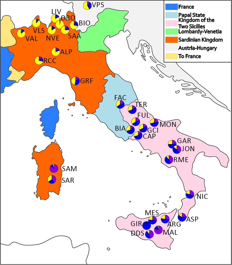 Commons land management in Southern, post-unification Italy: New evidence  from a micro analysis on Salerno province | Rural History | Cambridge Core, image size:968x1108