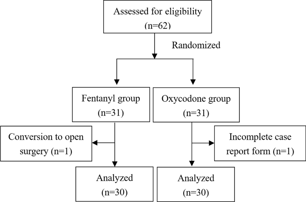 Effect of oxycodone versus fentanyl for patient-controlled 