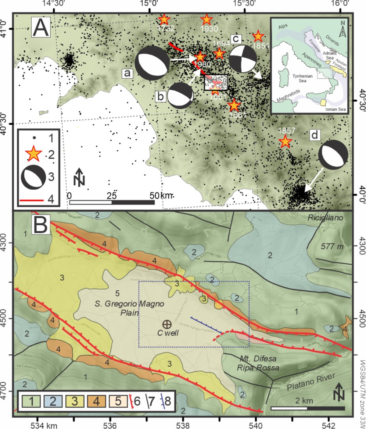 Multidisciplinary high resolution Geophysical Imaging of Pantano Ripa Rossa  Segment of the Irpinia Fault (Southern Italy) | Scientific Reports, image size:1200x1407