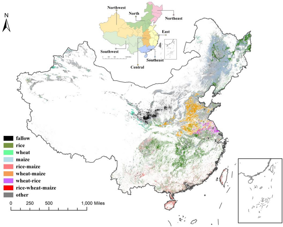 High-resolution water footprints of major crops in China from cities to  grids | Scientific Reports