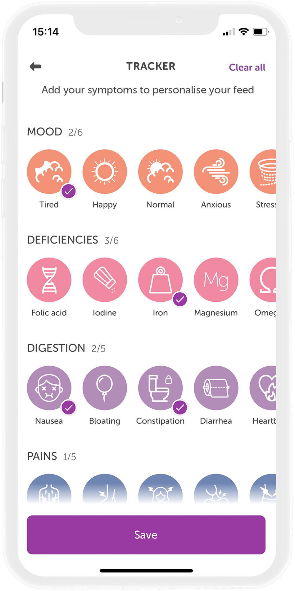 Prevalence and course of pregnancy symptoms using self-reported pregnancy  app symptom tracker data | npj Digital Medicine