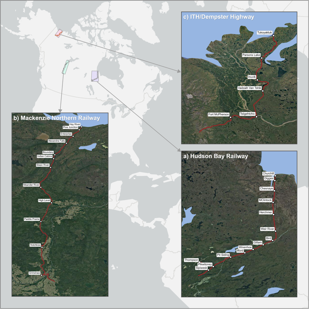 A framework to assess permafrost thaw threat for land transportation  infrastructure in northern Canada | Communications Earth & Environment