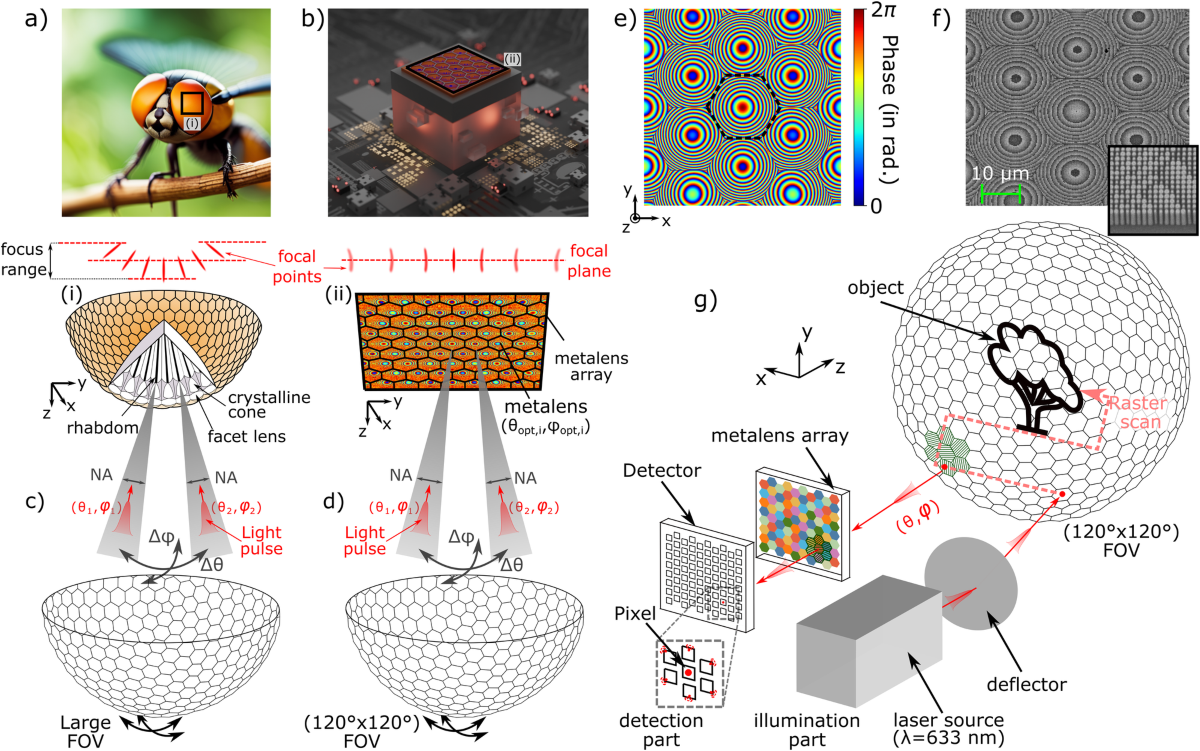 Bio-inspired flat optics for directional 3D light detection and ranging |  npj Nanophotonics