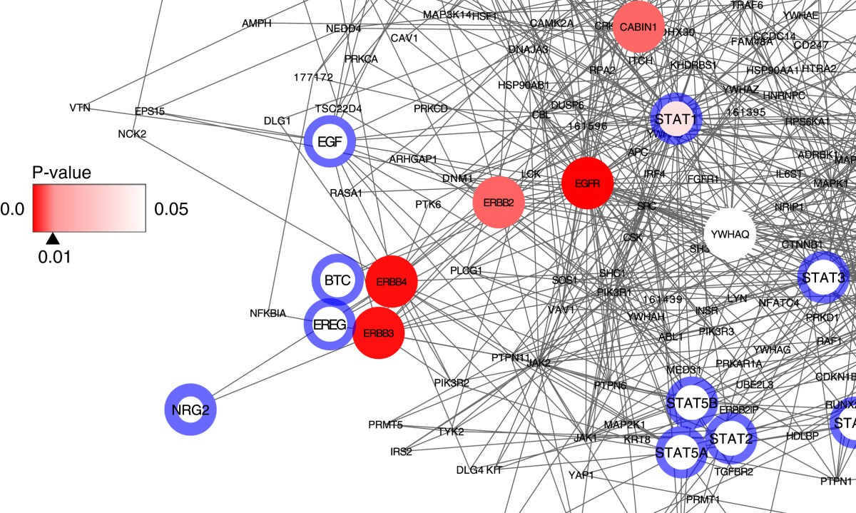 A simple knowledge-based mining method for exploring hidden key molecules  in a human biomolecular network | BMC Systems Biology