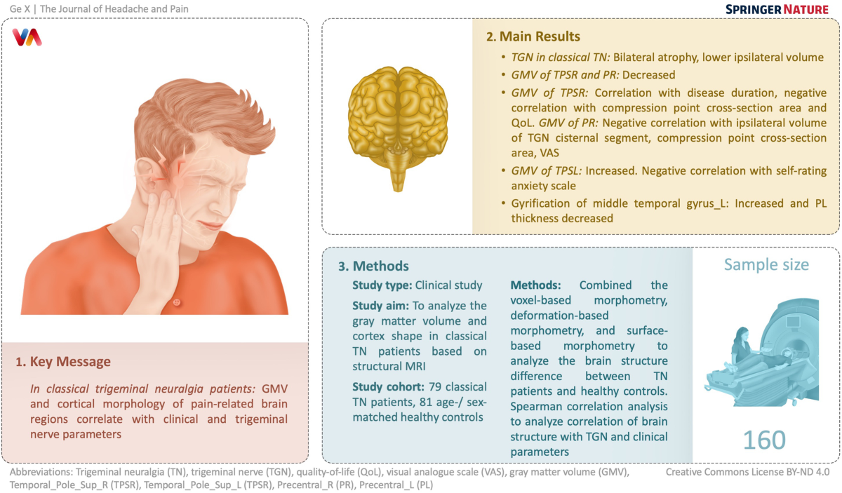 Alteration of the cortical morphology in classical trigeminal 