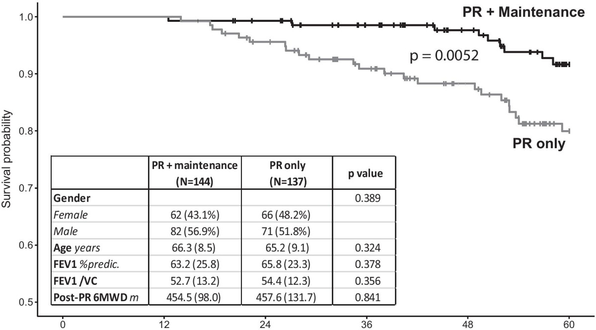 Efficacy of a long-term pulmonary rehabilitation maintenance program for  COPD patients in a real-life setting: a 5-year cohort study | Respiratory  Research | Springer Nature Link