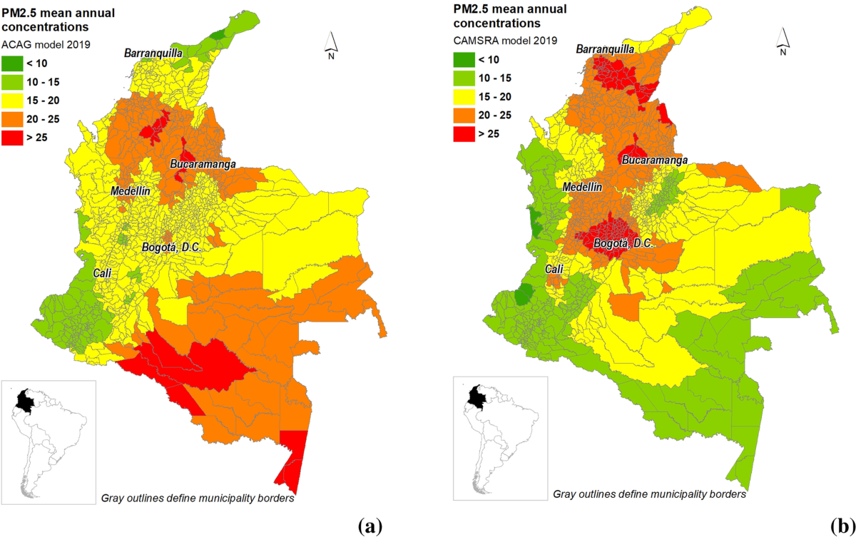 Avoidable mortality due to long-term exposure to PM2.5 in Colombia ...