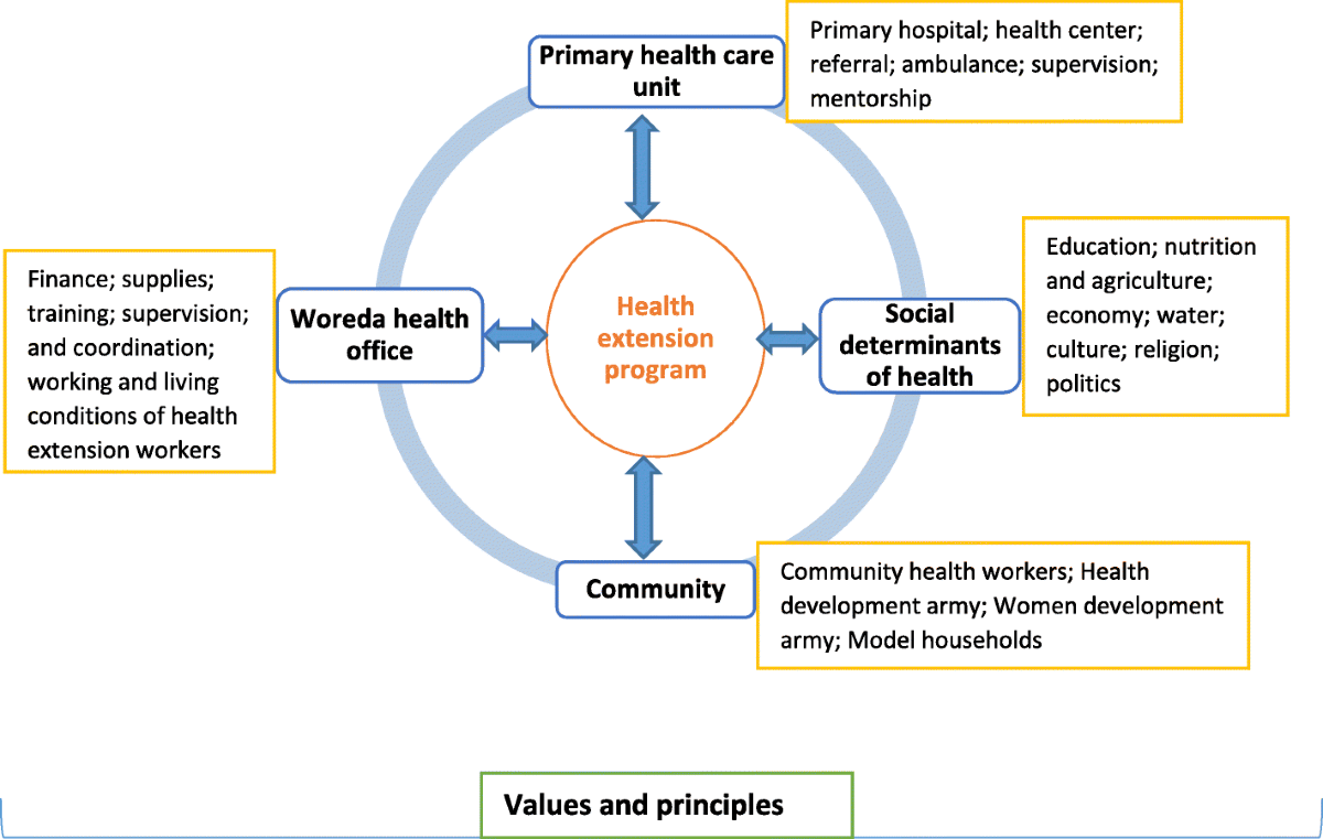 Community health extension program of Ethiopia, 2003–2018: successes and  challenges toward universal coverage for primary healthcare services |  Globalization and Health, image size:1200x761