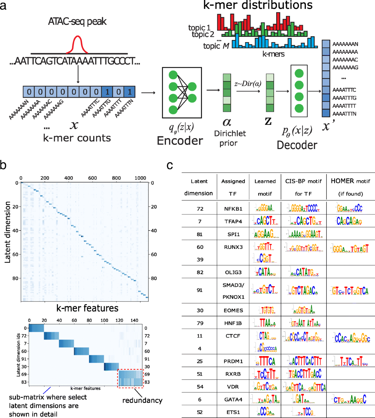 BindVAE: Dirichlet variational autoencoders for de novo motif discovery  from accessible chromatin | Genome Biology | Springer Nature Link