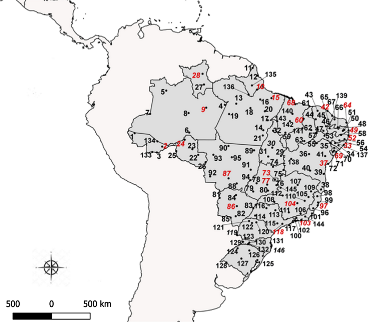 Assessment of the susceptibility status of Aedes aegypti (Diptera:  Culicidae) populations to pyriproxyfen and malathion in a nation-wide  monitoring of insecticide resistance performed in Brazil from 2017 to 2018  | Parasites & Vectors | Full Text