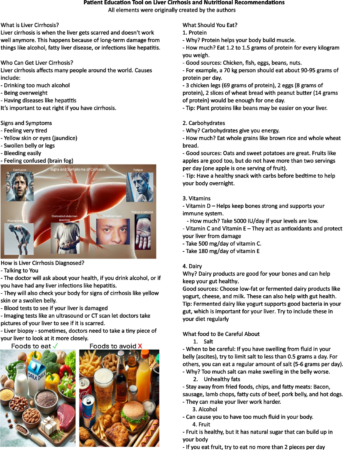 Nutritional interventions in liver cirrhosis: dietary management for  improved outcomes | Egyptian Liver Journal | Springer Nature Link