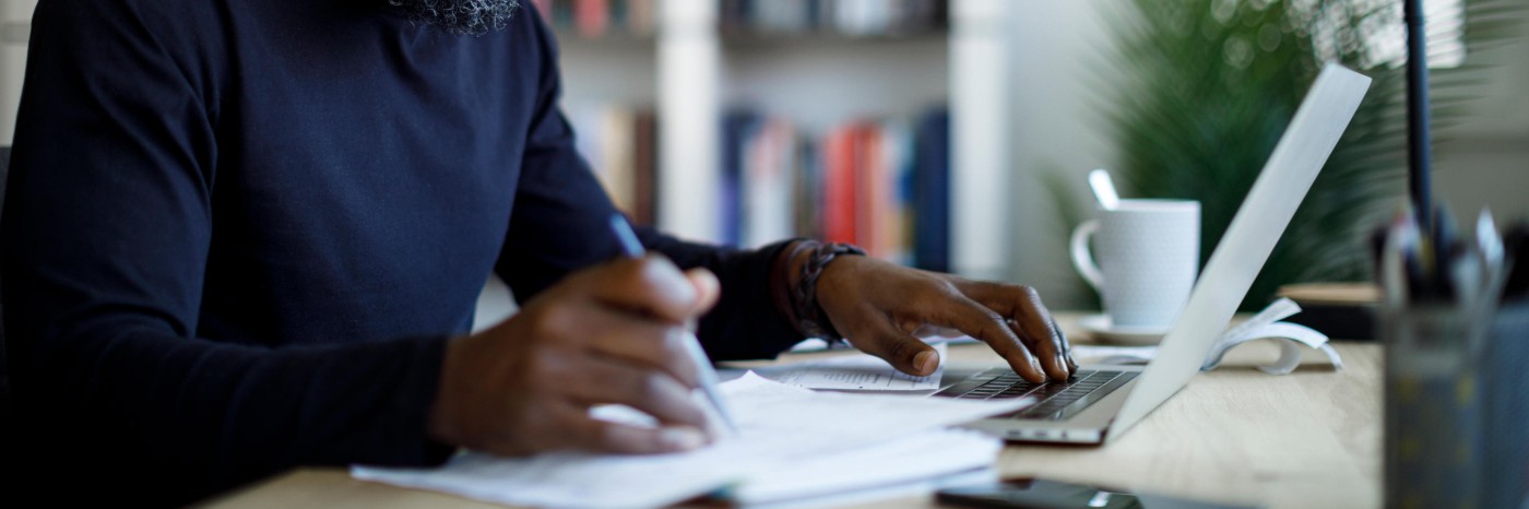 Man working at a desk