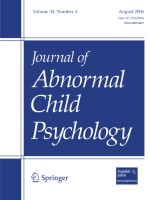 Journal of Abnormal Child Psychology 4/2006