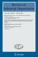 Review of Industrial Organization 1/2022